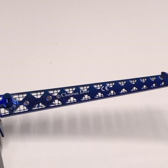 New Authentic CHRISTIAN DIOR Metal DioramaClub Sunglasses – Black & Blue - Picture 3 of 13